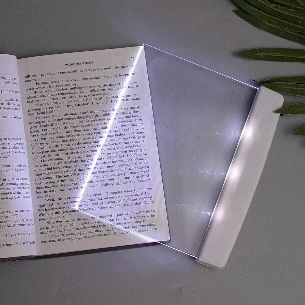 1Pc LED Flat Panel Night Vision Reading Light Eye Protection Reading Light Student Night Light Creative LED Book Eye Care LightW251114