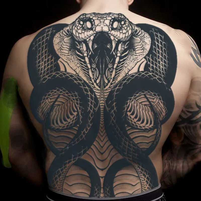 Angel Wings God Tattoo Stickers Real Juice Ink Semi permanent Full Back Tattoo Temporary Duration 2 weeks AdultXJ25414