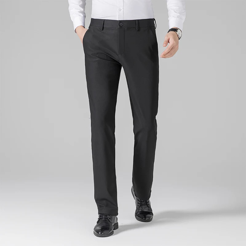 Mens thick autumn and winter business leisure high street mens pants including fashionable warm comfortable 250414Z