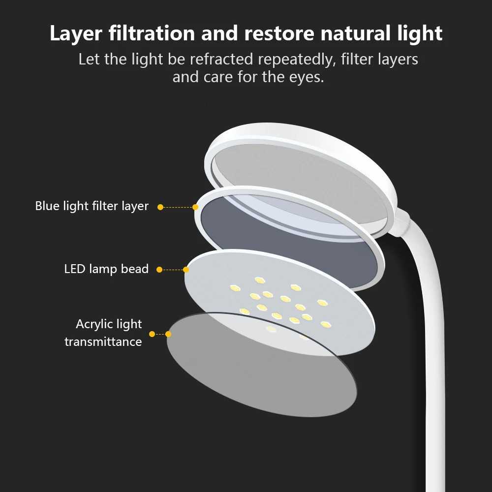 Portable Table Lamp LED Rechargeable Dimmable Night Light Plug in Room Decoration Mood Light For Study Kids Bedroom Bedside Gift M251114