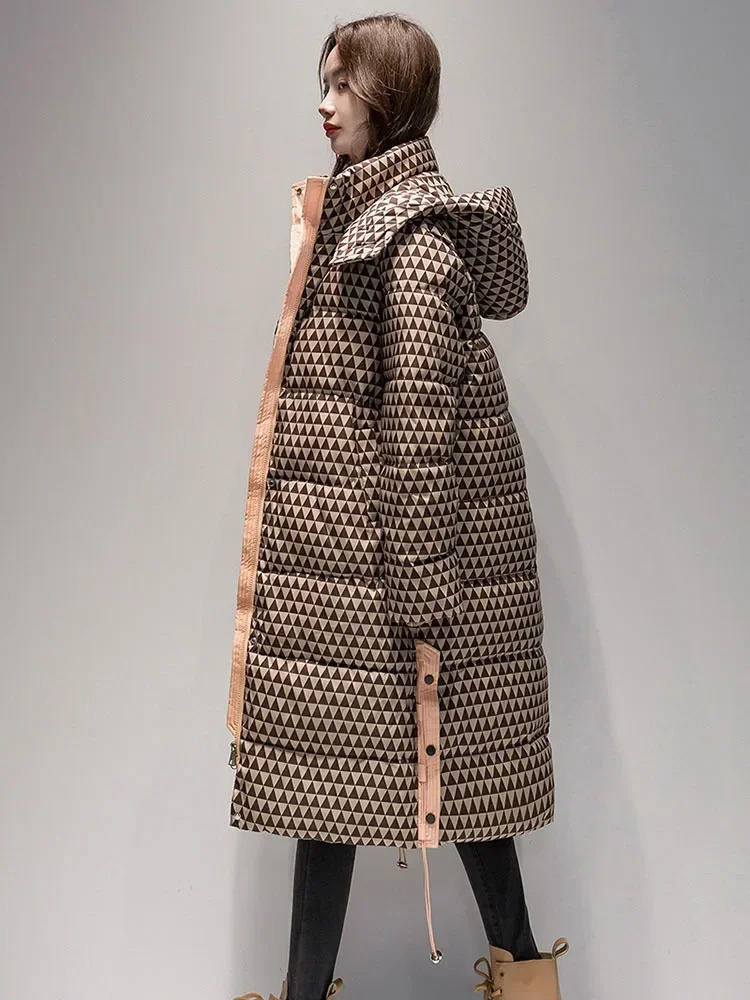 Snow Down Cotton Parkas Coat Padded Warm Jacket Winter Women Waterproof Oversized Thick Long 2023 251114