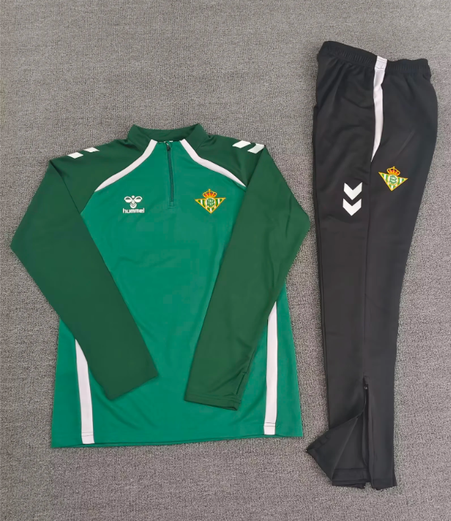 2025 26 real Betis soccer adult and kids tracksuit JOAQUIN B.Iglesias camiseta Juanmi CANALES Fekir football training suit man child set 666