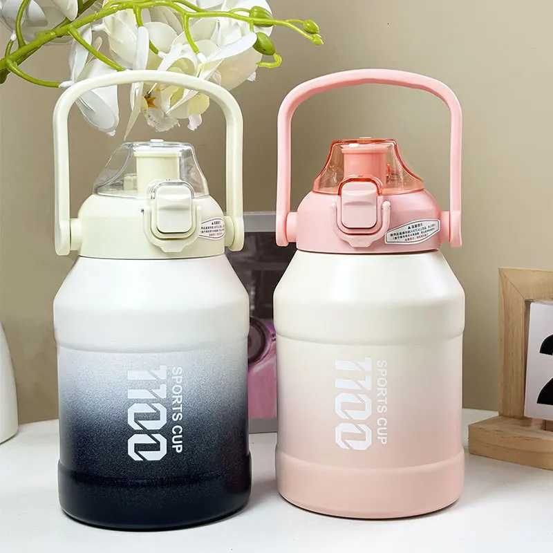 Outdoor Thermos Portable 316 Stainless Steel Thermal Mug Tumbler Vacuum Flasks Cold and Hot Sports Water Bottle with Straw C251114