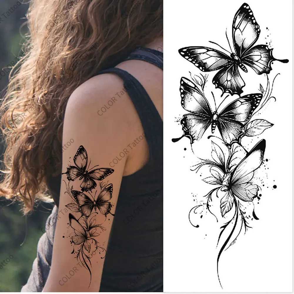 Realistic butterfly tattoo stickers for womens arms bodies decorations waterproofing temporary tattoos and disposable fake tattoosXJ25414