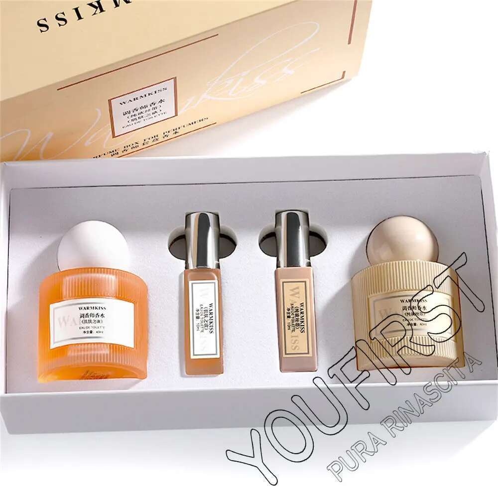 Original Brand Perfume Women 100Ml Pheromone Parfum Femme Gift Box 4Pcs Set Lasting Plant Ral Scent Profumo Donna For Date