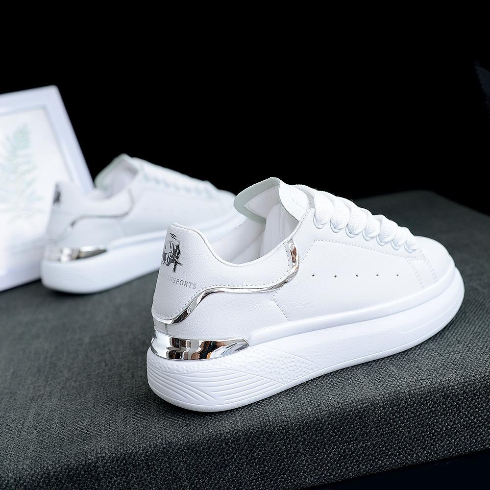 Men and women 2025 summer new fashion breathable small white shoes handsome trend sports shoes lovers casual shoes platform board shoes Free shipping