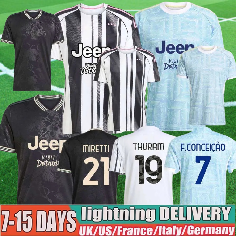 25 26 YILDIZ OPENDA BREMER soccer jerseys 2025 2026 J.DAVID football shirt THURAM CAMBIASO KOOPMEINERS VLAHOVIC men kids Kit top F.CONCEICAO E.ZHEGROVA fans