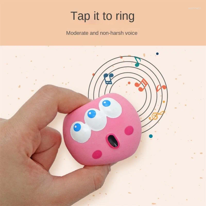 Update Puppy Toy Ball Cute Cartoon Big Eyeball Squeaking Sound Rubber Balls Dog Making Sounds Chews Playth Interactive Pet Toys Sphere