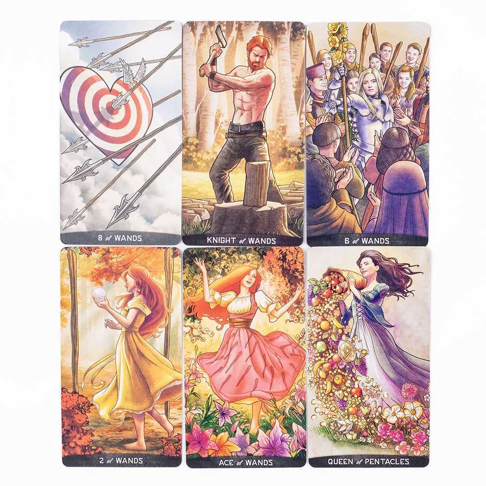 Hot Selling Gregory Scott Tarot 78-Card Deck English Visions For Beginners Puzzle Leisure Family Friend Party Game 11161cm C251114