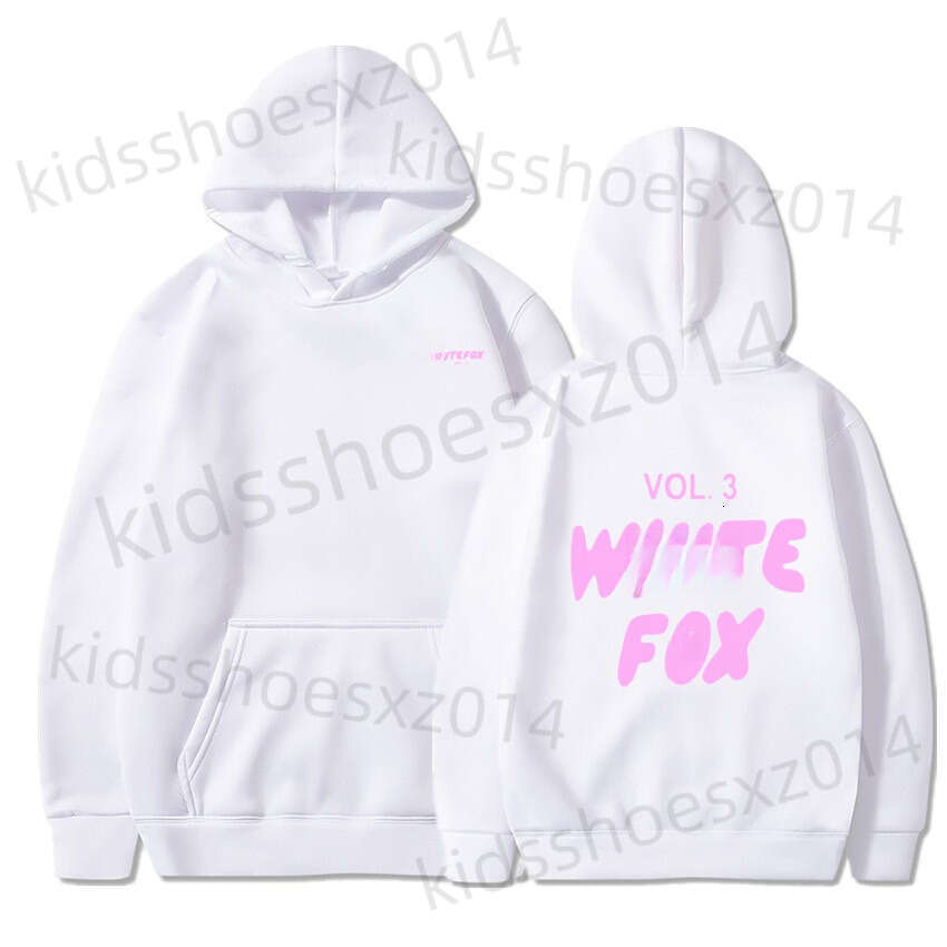 Jacket White Foxset Hoodie Whitefox New Childrens Clothing European And American Style Winter Fleece Hooded Sweatshirt Baby Designer Clothes Size 120-160cm