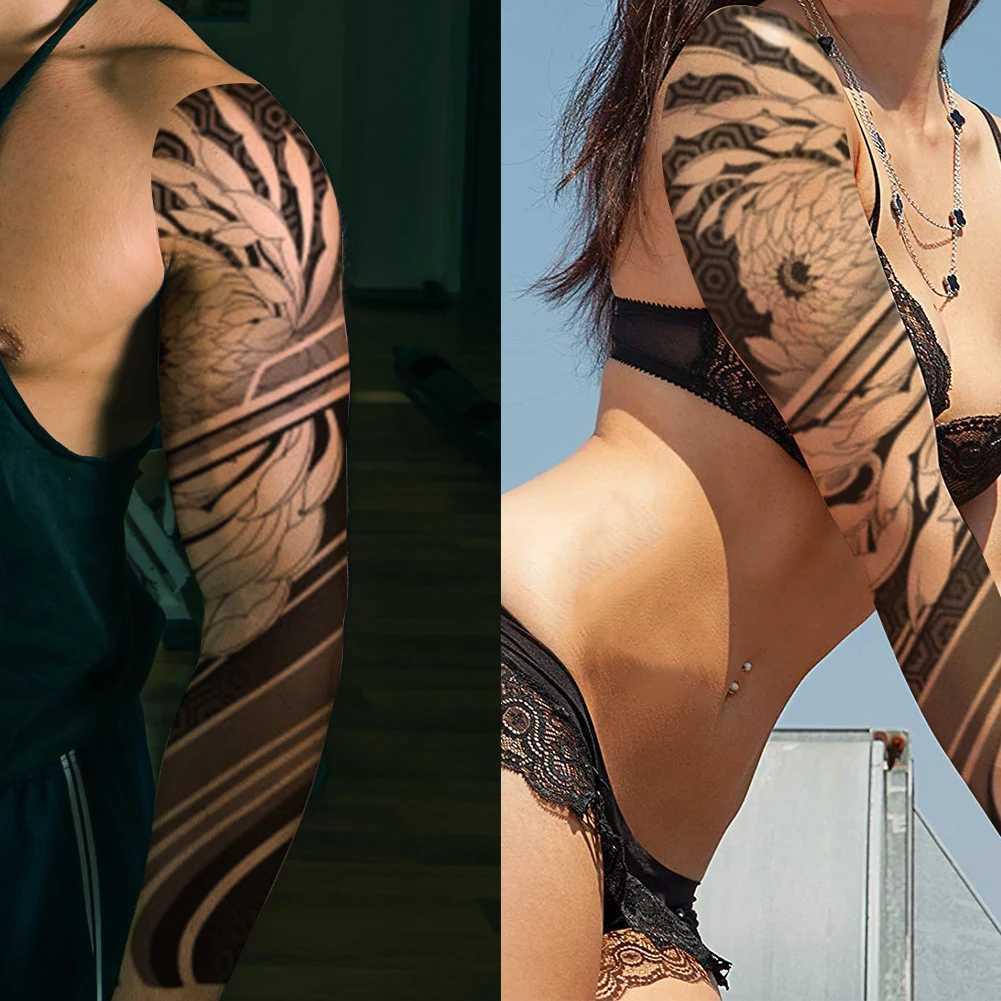Full arm traditional style waterproof tattoo stickers for boys and girls temporary art tattoo stickersXJ25414