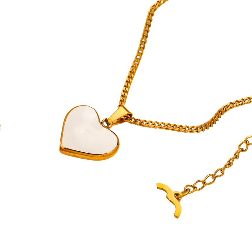 jewelry necklaces designer necklace for woman tennis chain 925 gold plated sterling silver correct version high quality charm heart pendant This neckl