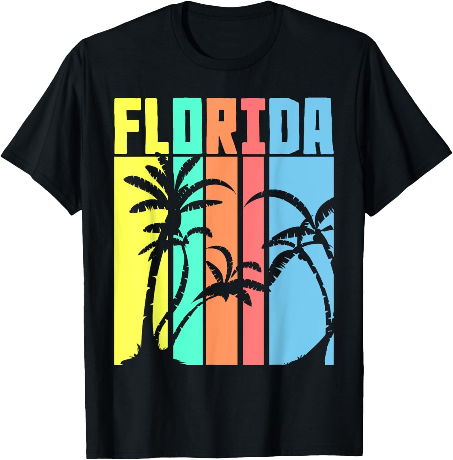 T shirt for Mens Retro Florida Graphic Tee Casual Tops Clothes Short sleeve Fashionable and minimalist