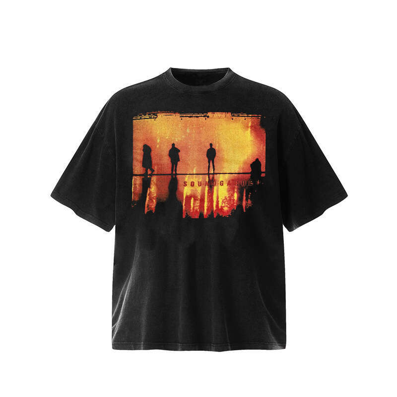 American high street washed vintage loose round neck short sleeved with letter print hip-hop T-shirt