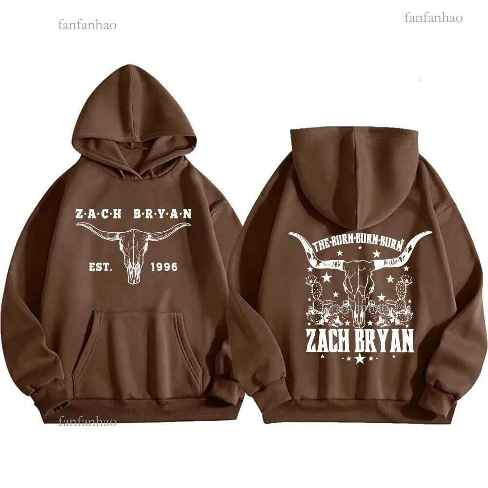 Zack Bryan Mens Hoodie Western Country Music Harajuku Pullover Tops X241216