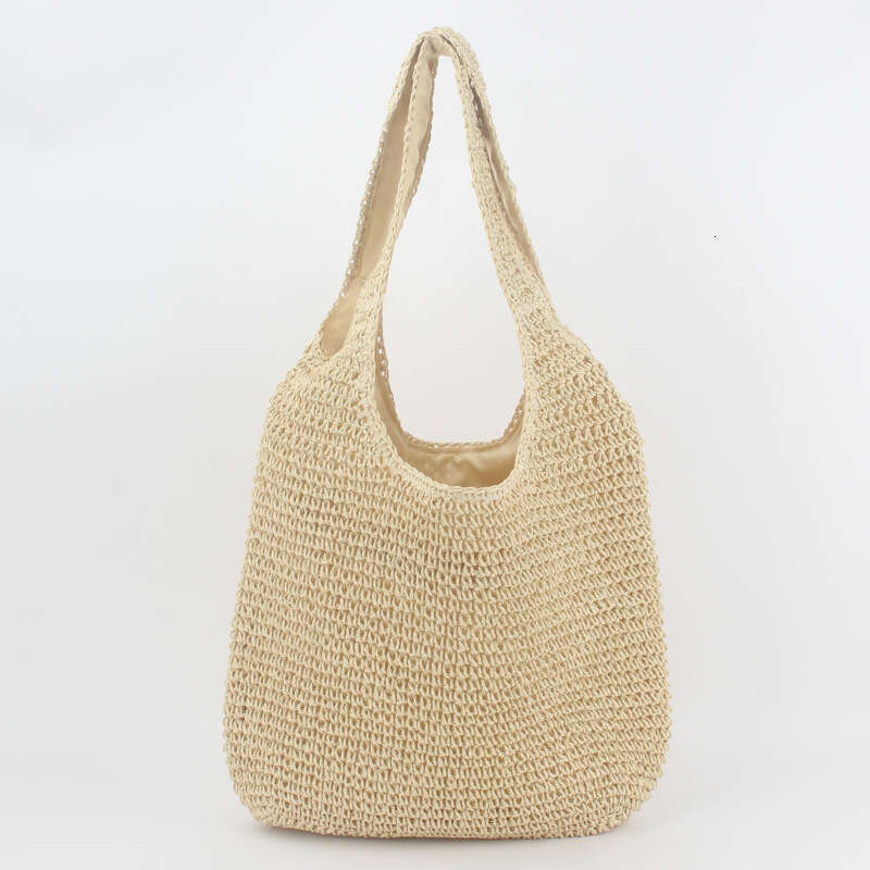 Handmade Beach Bag Single Shoulder Grass Forest Series Handmade Woven Casual Versatile Large Capacity Shopping Beach Women's Bag Kq2