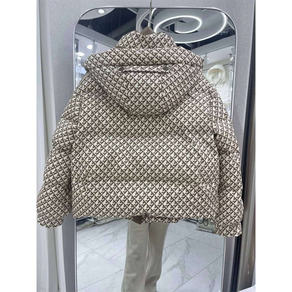 Women's Wear Thickened Houndstooth Down Jacket Women Winter 2023 New High Quality Korean Style Loose Bag Warm Fashion White Duck Puffer Coat