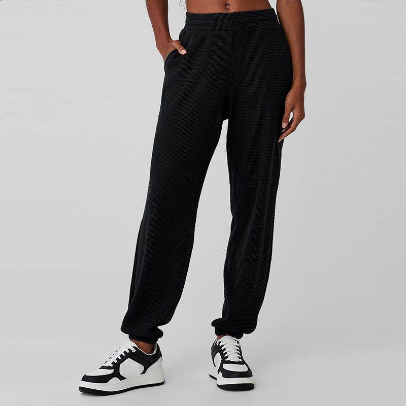 New Waffle High Collar Hoodie Long Sleeve High Waist Casual Versatile Leg Tights Fitness Sports Set for Women 241125 - view 8