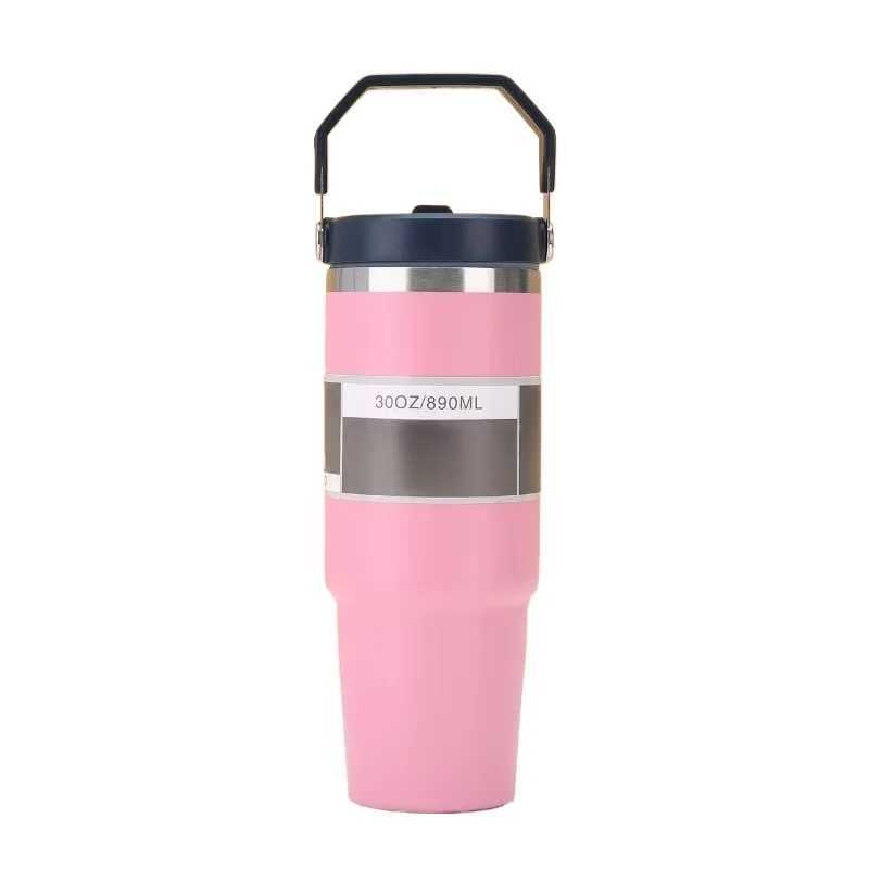 Hydrapeak Nomad 30oz portable cup with Ti hand and straw lid leak proof double insulated 30 oz stainless steel cup coffee giftXJ250414