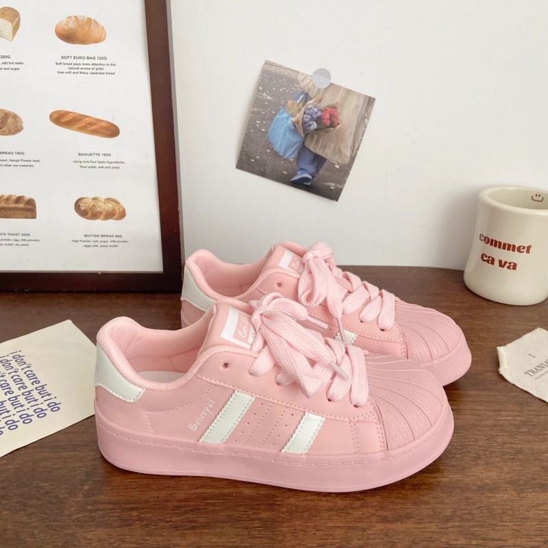designer casual shoes 2025 Warm yellow thick-soled canvas shoes for women shell head autumn style ins niche Korean version all-match low-top sports sh