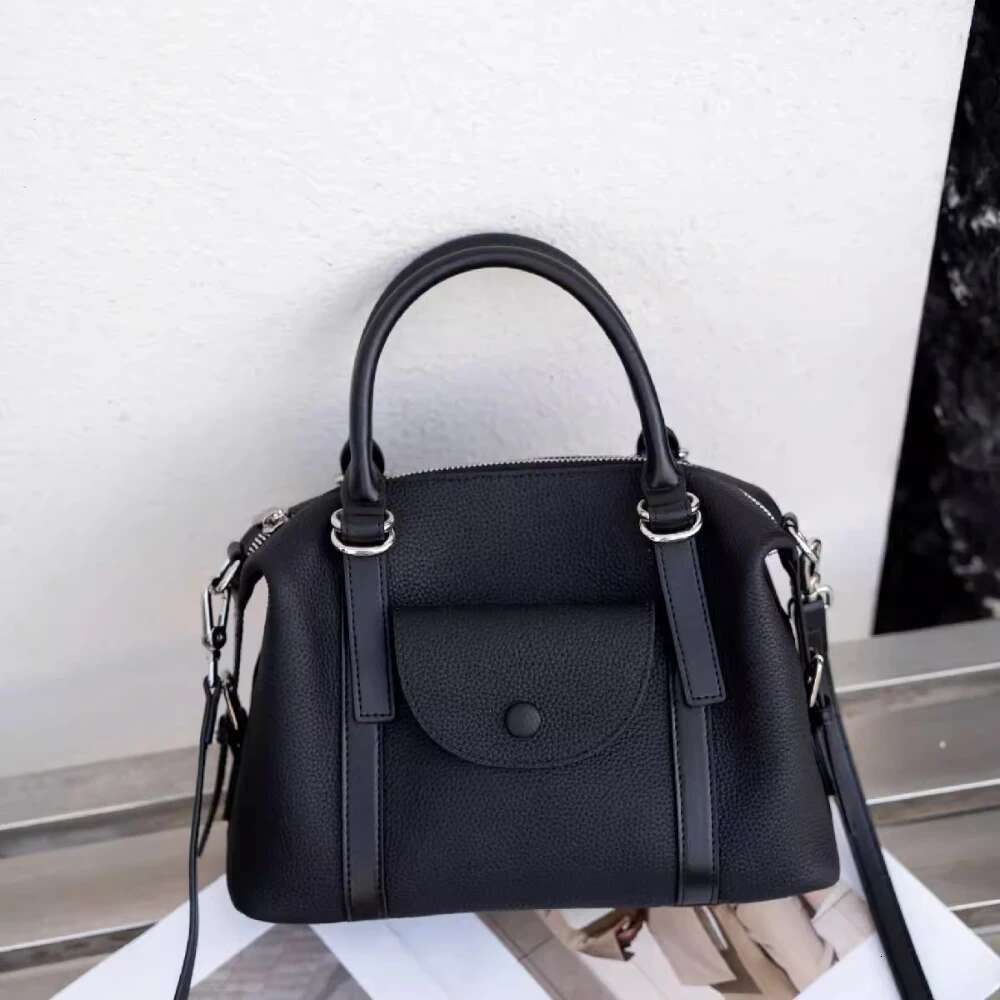 Designer bag handbag women's new single shoulder crossbody fake pocket wine red coffee color real cowhide daily casual