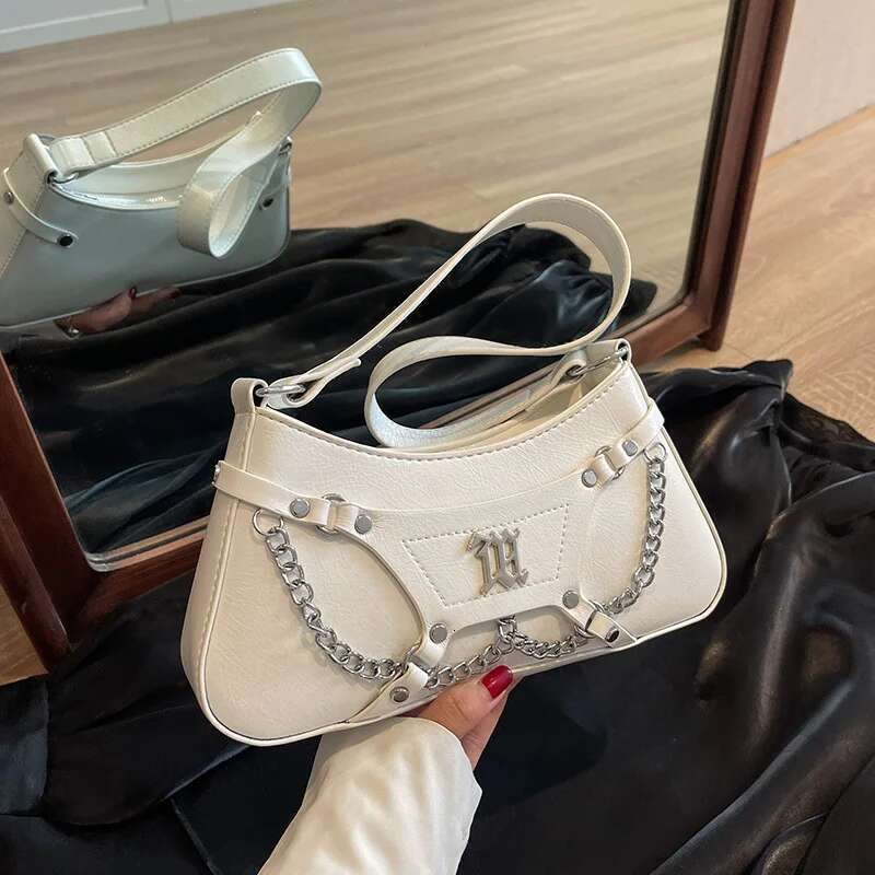 Nichedesignfashionwomen's Bag2023 Trendy New Versatile Exquisite Handbag, Fashionable And High-End Chain Armpit Shoulder Bag
