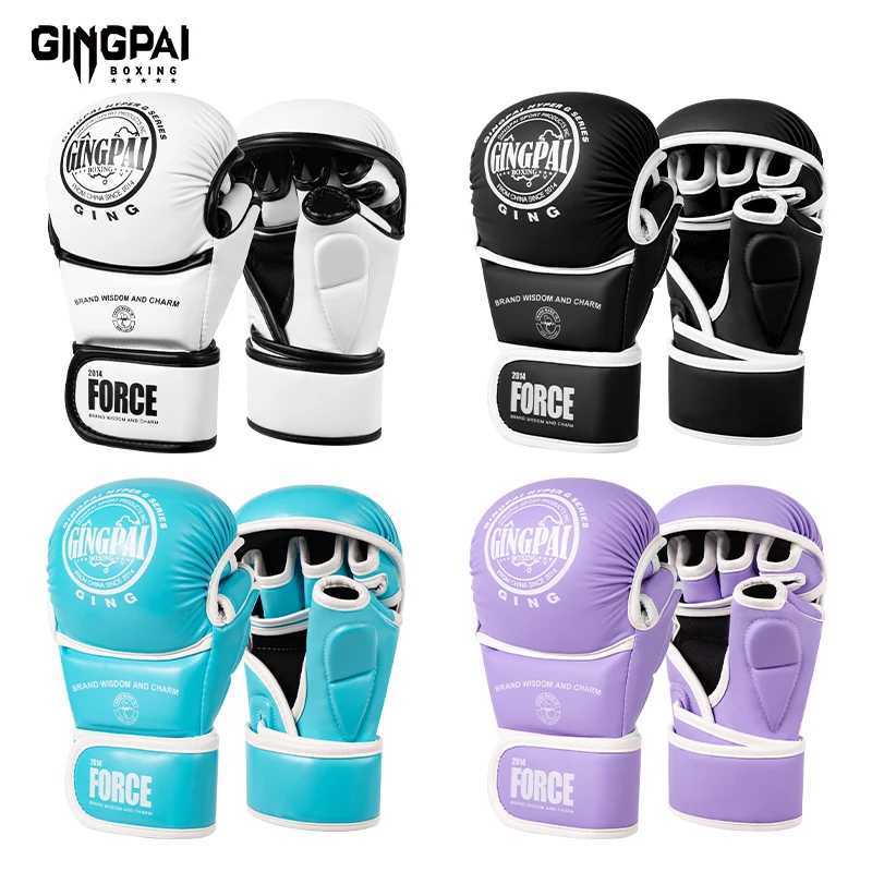 MMA Gloves Open Palm Sparring Grappling MittsMartial Arts for Men WomenCombat SportsMMA Boxing Muay Thai Kickboxing L251114