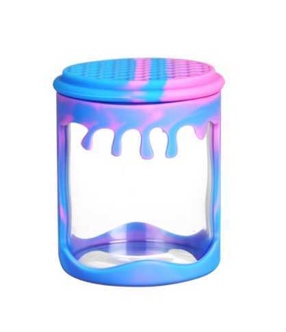 Water drop silicone wrapped glass storage tank w250414