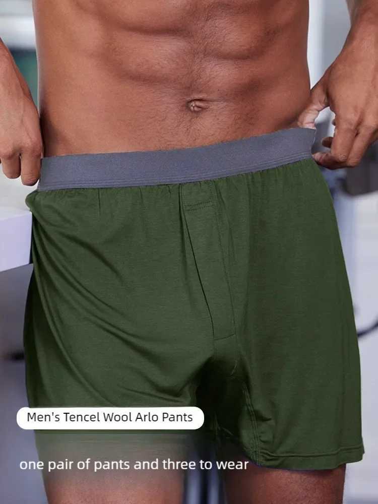 Mens Merino wool Tencel quick drying Brive Merino quick drying boxer running sports arrow pants sleep shorts W250414