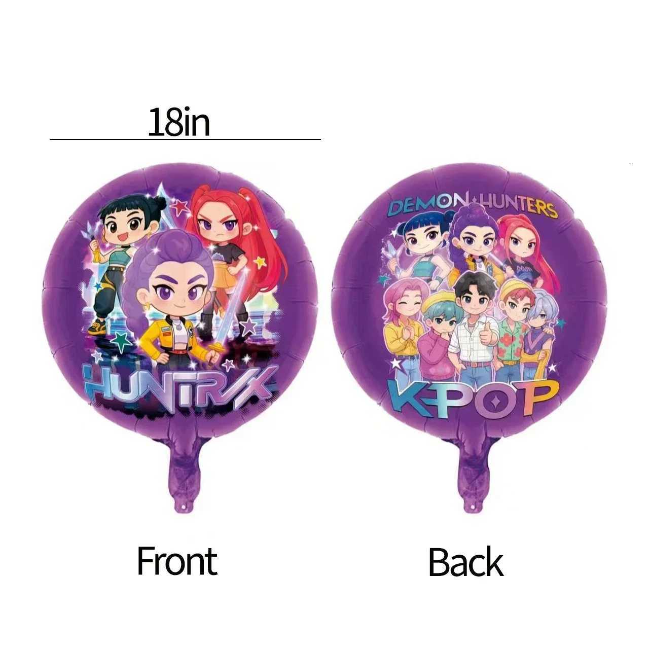 K-pop Demon Hunters 18-inch Balloon Cartoon Anime Foil Baby Shower Girl Birthday Party Decorations Inflatable Balloons Gifts Z251111