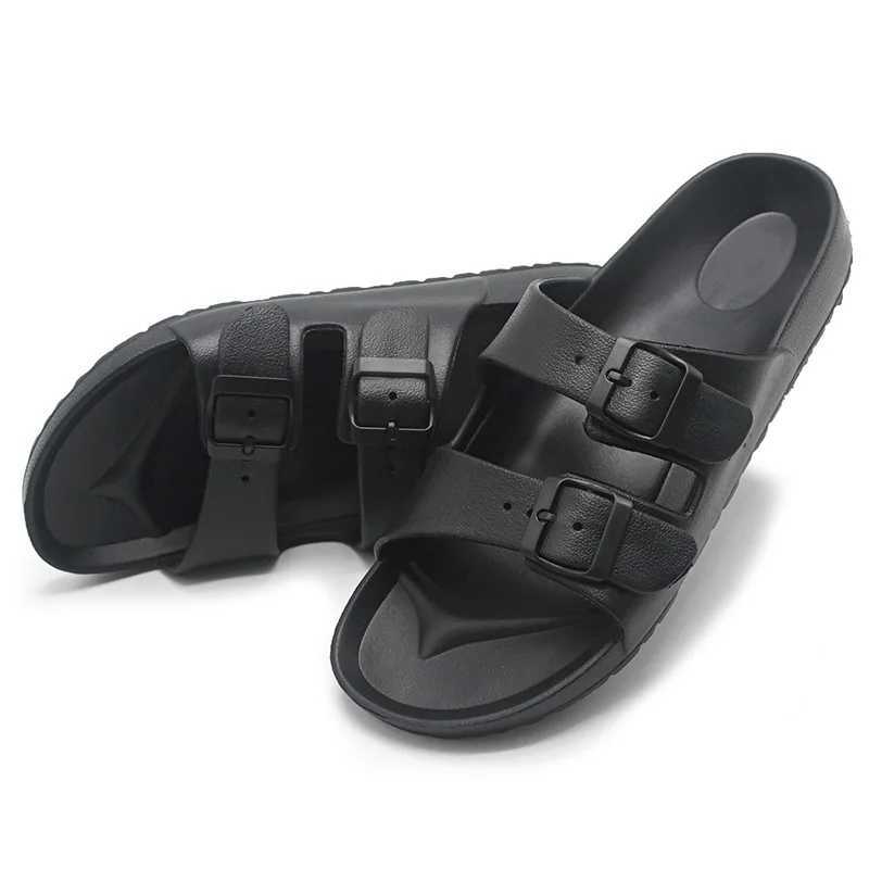 Comwarm Womens Fashion Summer Slippers New Outdoor Soft Sole Non-slip Beach Sandals Casual EVA Slides Couple House Flat Slippers W250704