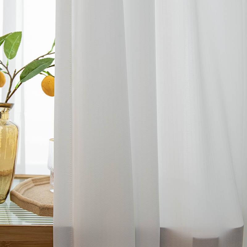 A768 phantom gauze curtain gauze curtain light-transmitting but not transparent living room balcony high value ins style 2023 new window gauze white g