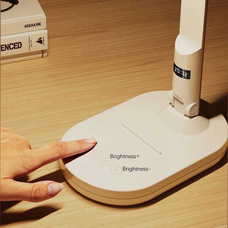 LED Desk Lamp 3 Levels Dimmable Touch Night Light USB Rechargeable Eye Protection Foldable Table Lamp For Bedroom Bedside Desk M251114