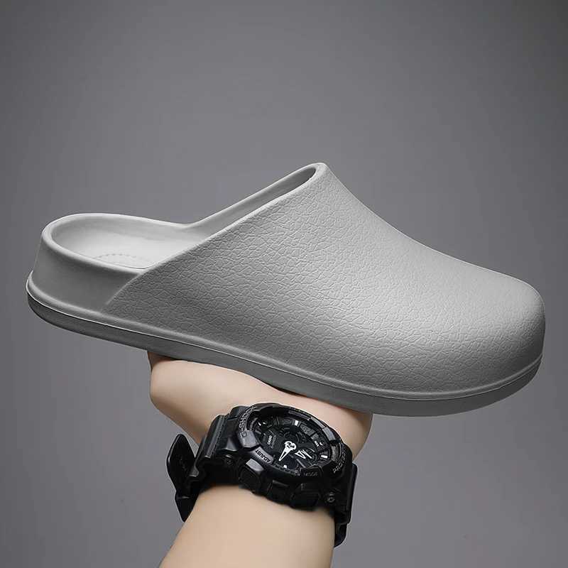 Summer couple sandals light EVA indoor mens casual home mule outdoor beach smooth womens semi-trailer chef shoes W250414