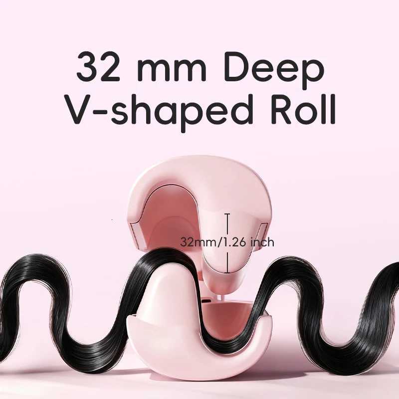 Hair Curling Iron Wand Ceramic Ionic Styling Tool for Wavy Hair Care Salon Quality 32mm Curling Iron Large WaveT251114