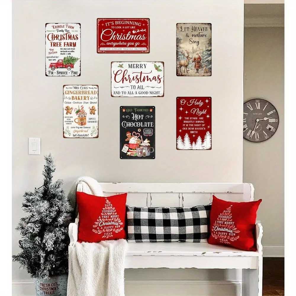 Mrs Claus Gingerbread Bakery Metal Sign Christmas Themed Retro Poster Kitchen Cafe Bar Home Farmhouse Xmas Wall DecorM251114