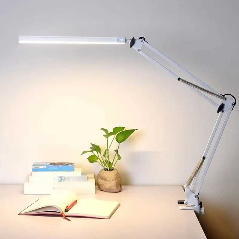 33CM LED Desk Lamp Adjustable Foldable Double Swing Light Eye-Caring For Dormitory Study Office Architect Task Lamp Dimmable M251114