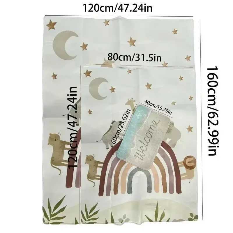 Traffic Road Childrens Play Mat Anti slip Home Decoration Carpet Washable Floor Mat Used for Living Room Sofa Coffee Table Area Carpet S25414