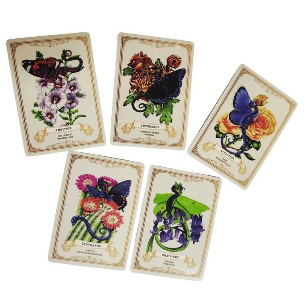 10473cm Enchanted Blossoms Empowerment Oracle Cards 44 Pcs Cards C251114