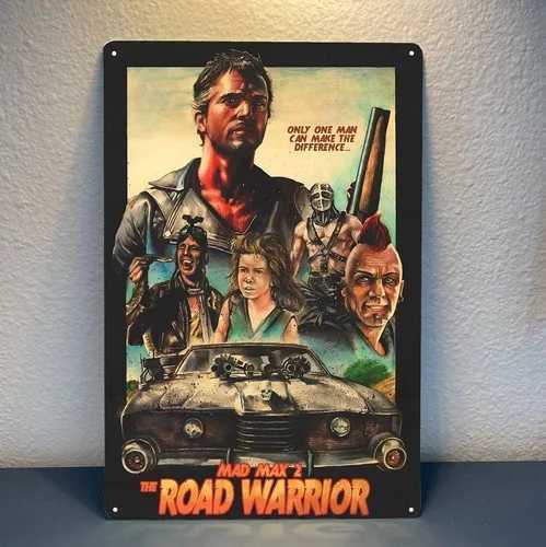 Mad Max 2 The Road Movie Metal Poster Tin Sign 20x30cm-aluminumM251114