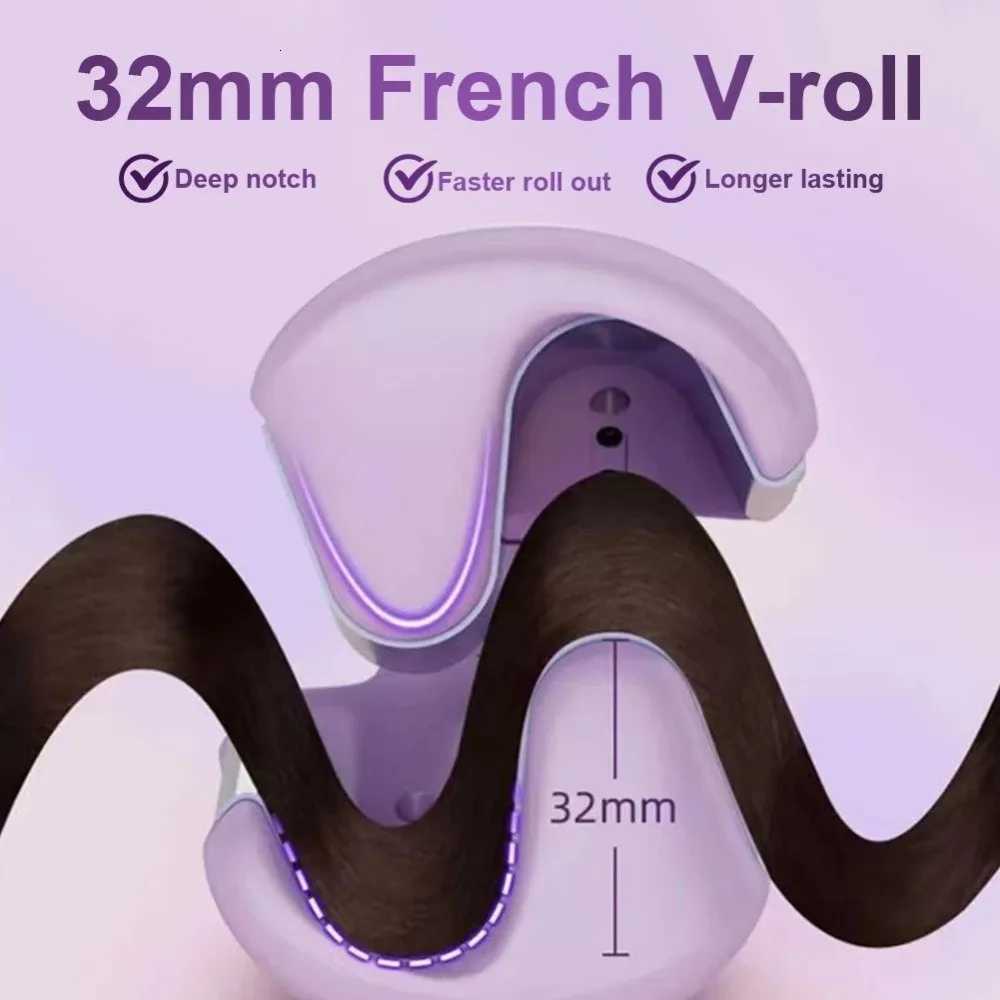 Large Curl 32MM Water Wave Hair Curler Temperature Control Plastic Casing French Egg Roll Curling Iron Quick HeatingT251114