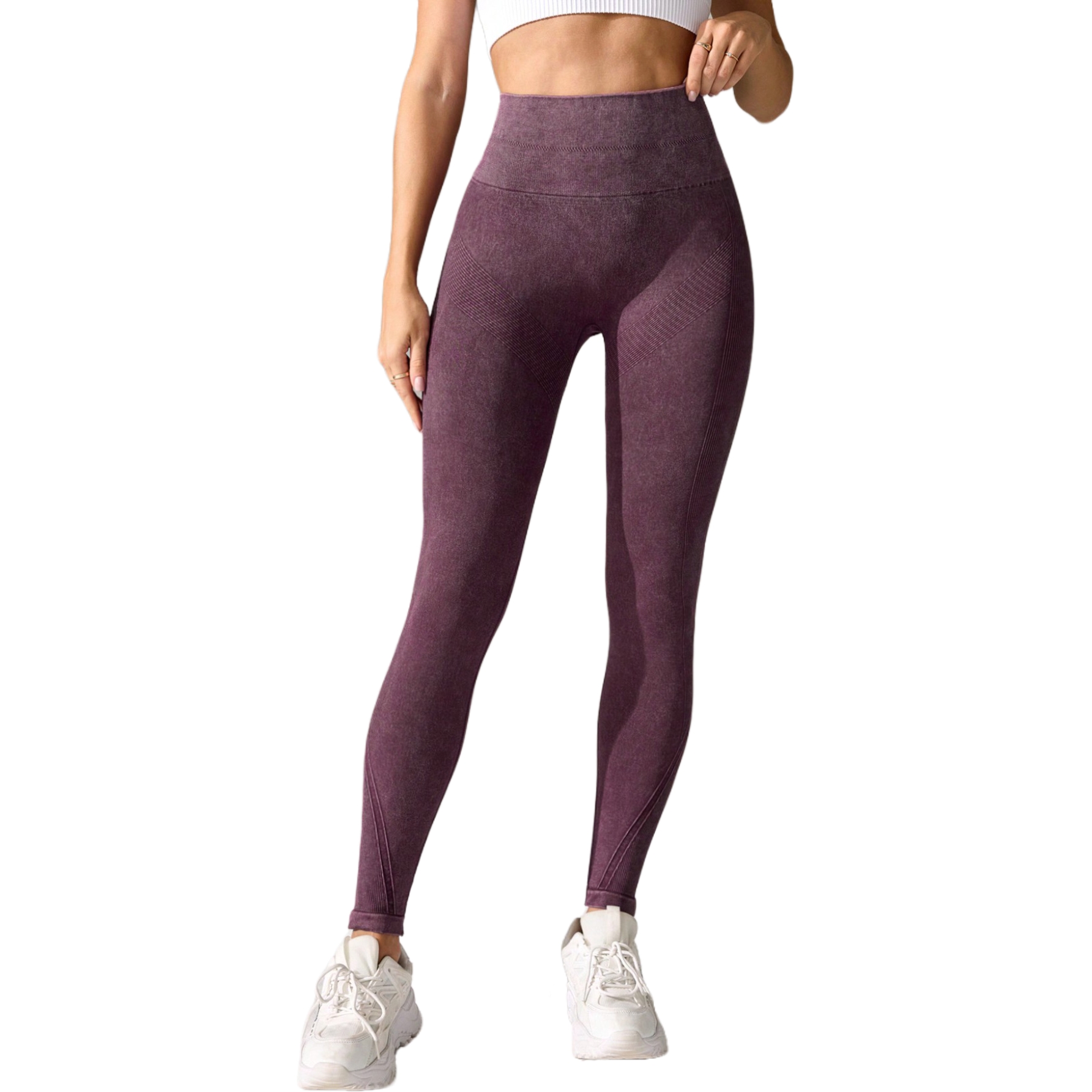 Premium Stretch Fabric Fitness Leggings Ideal for Sports Activities