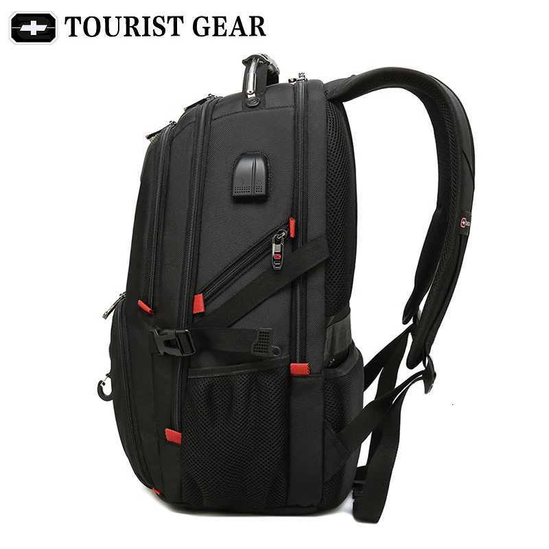 mens swiss backpacks travel bag business anti theft backpack men mochila USB Charging 156 17 inch Laptop Backpack waterproofW251113
