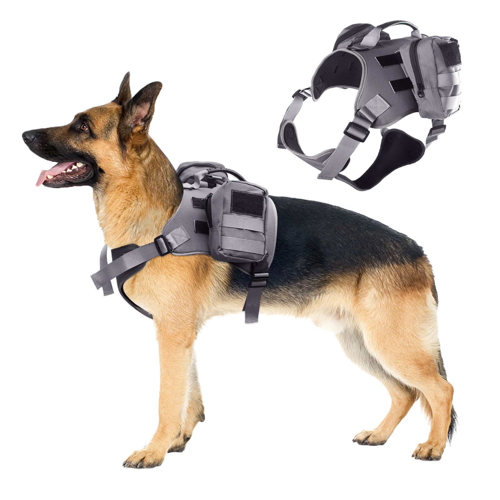 new dog tactical chest harness for going out with explosionproof dog harness breathable mesh