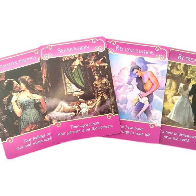 127cm English New Romance Angels Oracle Cards Deck Tarot Cards By Doreen Virtue Out Of Print gilded edge with paper manual C251114