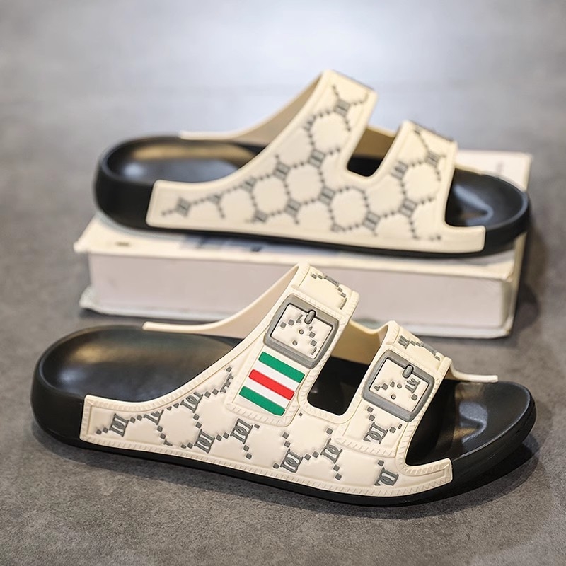 New casual slippers men 2025 summer trend wear flip-flops sports leisure outdoor sandals beige black 40-45 free shipping