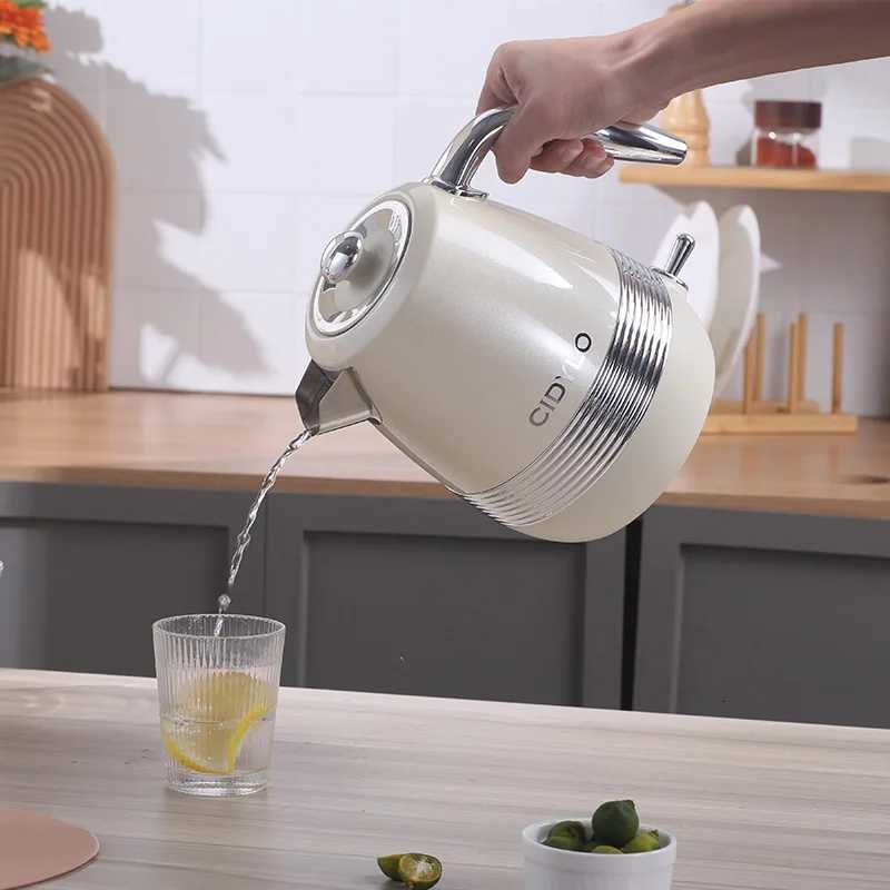 1800W Retro Electric Kettle Home/Office Quick Kettle 304 Stainless Steel Teapot Automatic Power Off Kitchen Appliances 1800ml Y251114