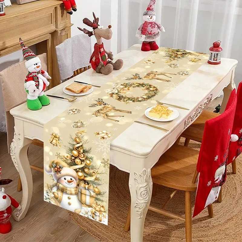 Christmas Christmas Theme Christmas Decoration Home Dining Table Decoration Christmas Party Decoration Dining Table Decoration Table Flag Y251113