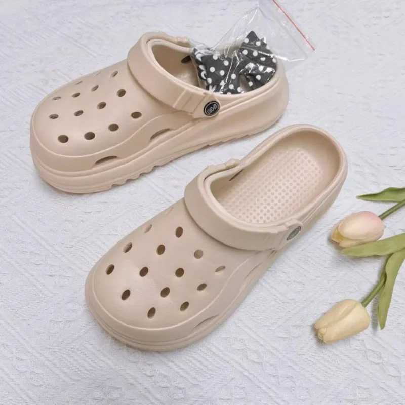 Womens Clogs New Arrival Fashion Cute Slide DIY Cute Bow Sandals Outdoor Beach Sandals W250414