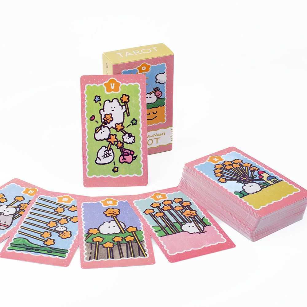 1036Cm Mokmokchan Tarot 78Pcs Kawaii Tarot Cards Playing Game Cards Desktop Toy Entertainment C251114